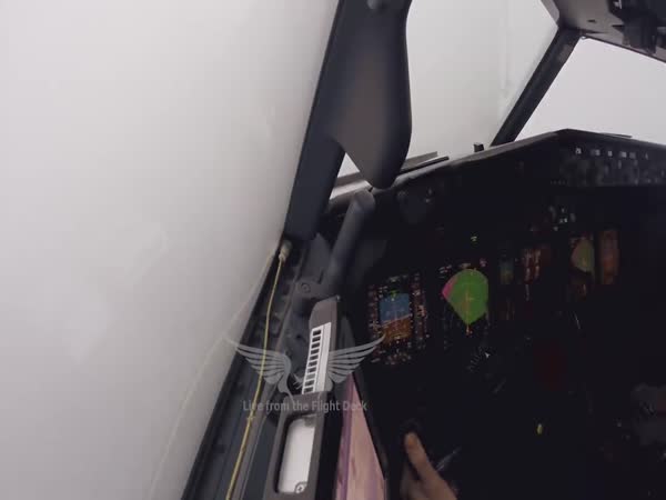 Stormy Crosswind Landing In LGW - Boeing 737 Captain's View