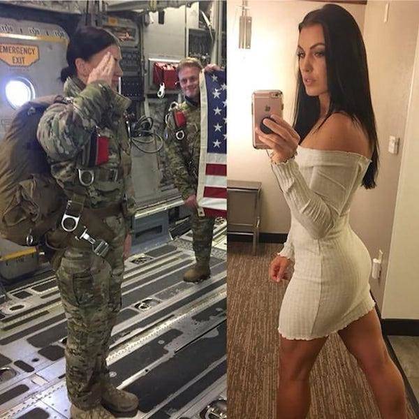 Girls With And Without Uniforms (44 pics)