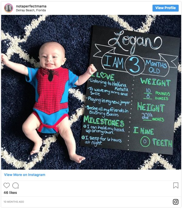 Mom Shared What Her Baby Was Capable Of Every Month From Birth To A Year Old (12 pics)