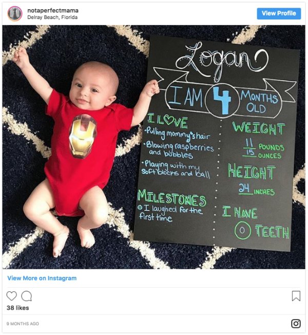 Mom Shared What Her Baby Was Capable Of Every Month From Birth To A Year Old (12 pics)