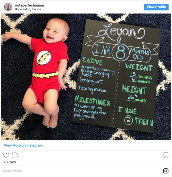 Mom Shared What Her Baby Was Capable Of Every Month From Birth To A Year Old (12 pics)