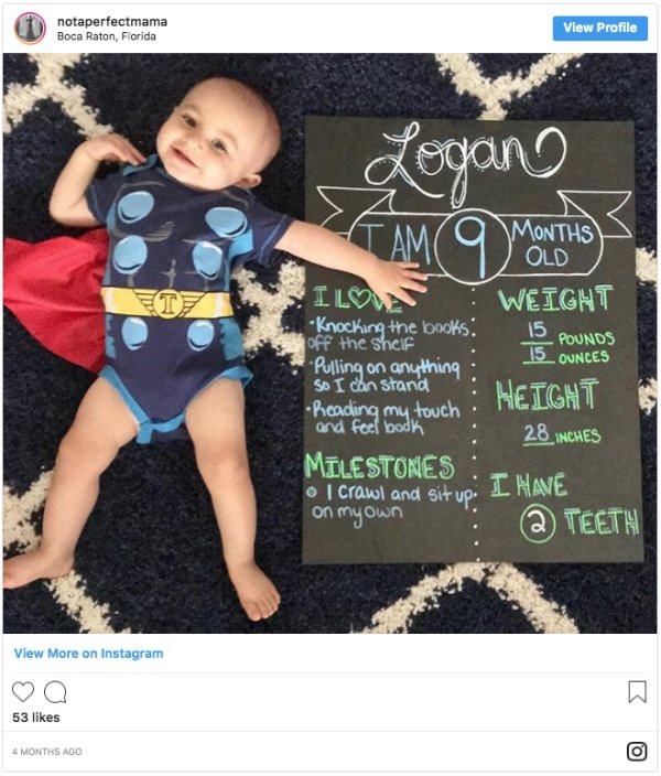Mom Shared What Her Baby Was Capable Of Every Month From Birth To A Year Old (12 pics)