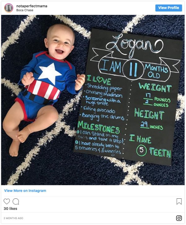 Mom Shared What Her Baby Was Capable Of Every Month From Birth To A Year Old (12 pics)