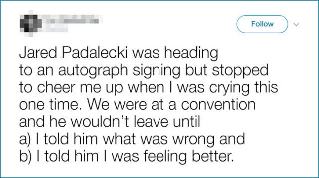 Celebrities Who Are Too Kind To Random Strangers (23 pics)