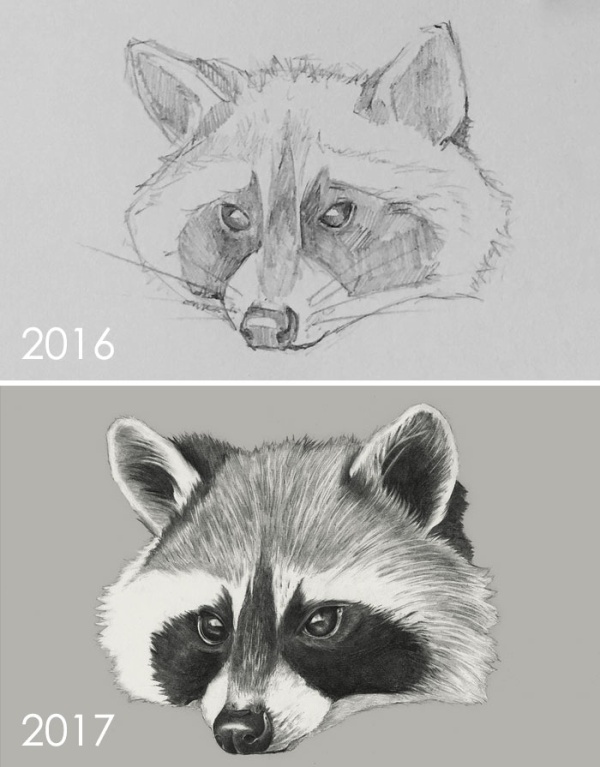 Artists Challenge Themselves To Redraw Their Old ‘Crappy’ Drawings, Prove That Practice Makes Perfect (30 pics)