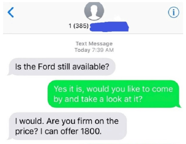 Guy Tries To Sell His Truck Online And Meets The Worst Buyer Ever (7 pics)