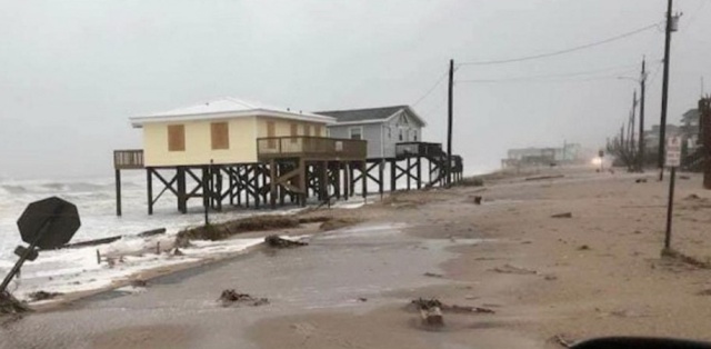 Street Souz Shore Drive Before And After The "Florence" (2 pics)