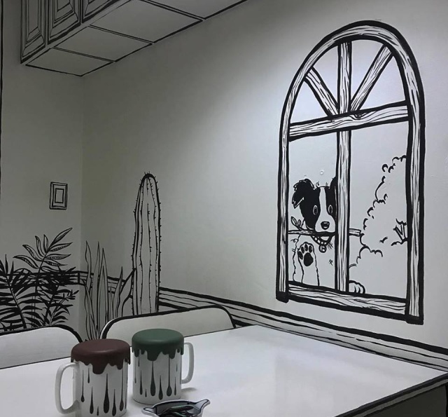 This Is Not A Drawing. This Is A Cafe In South Korea (10 pics)