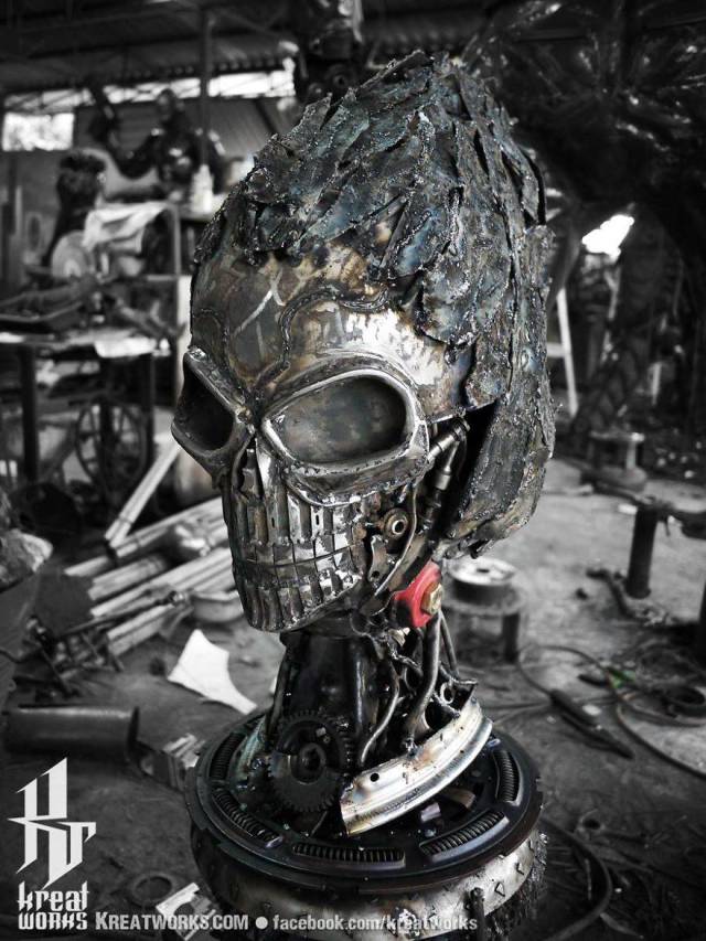 Steampunk Sculptures Made Out Of Scrap Metal (40 pics)