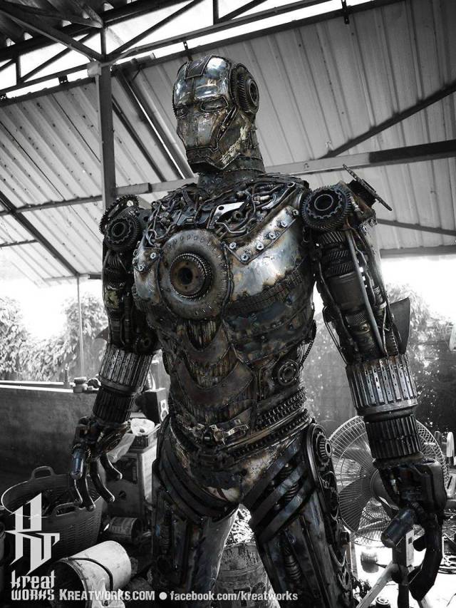 Steampunk Sculptures Made Out Of Scrap Metal (40 pics)