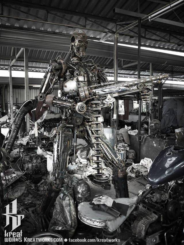 Steampunk Sculptures Made Out Of Scrap Metal (40 pics)