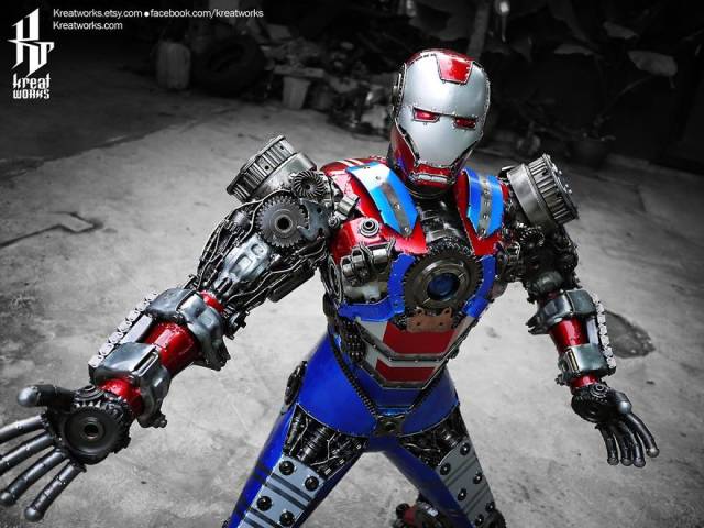Steampunk Sculptures Made Out Of Scrap Metal (40 pics)