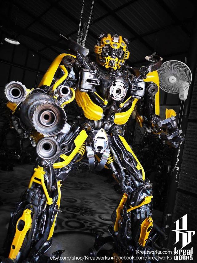 Steampunk Sculptures Made Out Of Scrap Metal (40 pics)