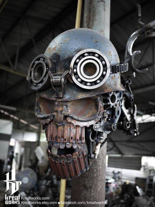 Steampunk Sculptures Made Out Of Scrap Metal (40 pics)