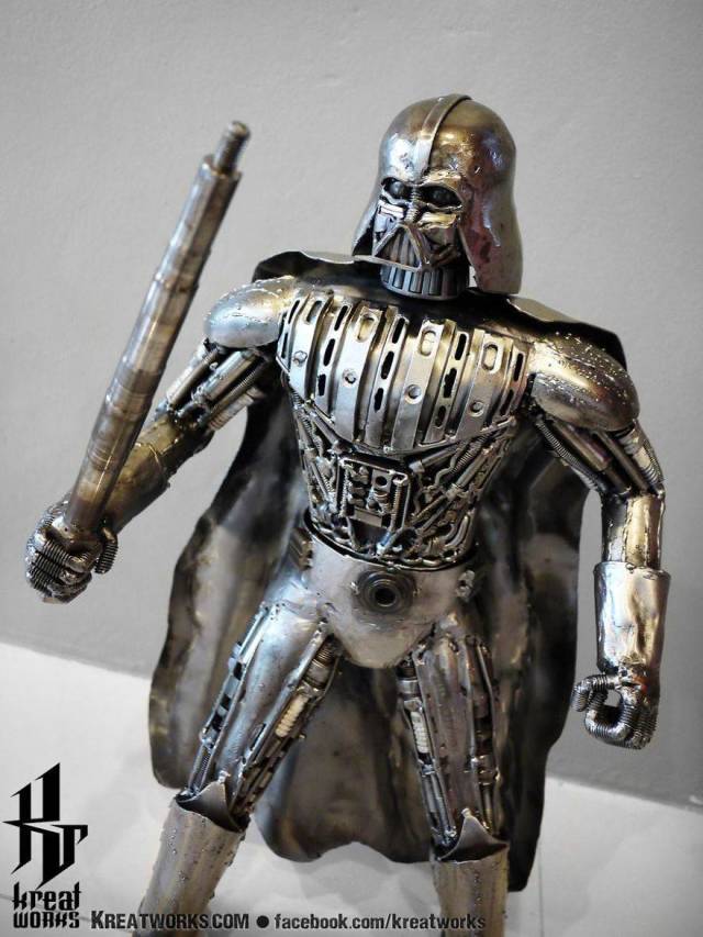 Steampunk Sculptures Made Out Of Scrap Metal (40 pics)