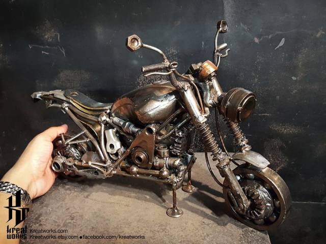 Steampunk Sculptures Made Out Of Scrap Metal (40 pics)