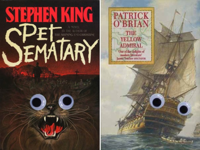 Book Covers Improved With Googly Eyes (15 pics)