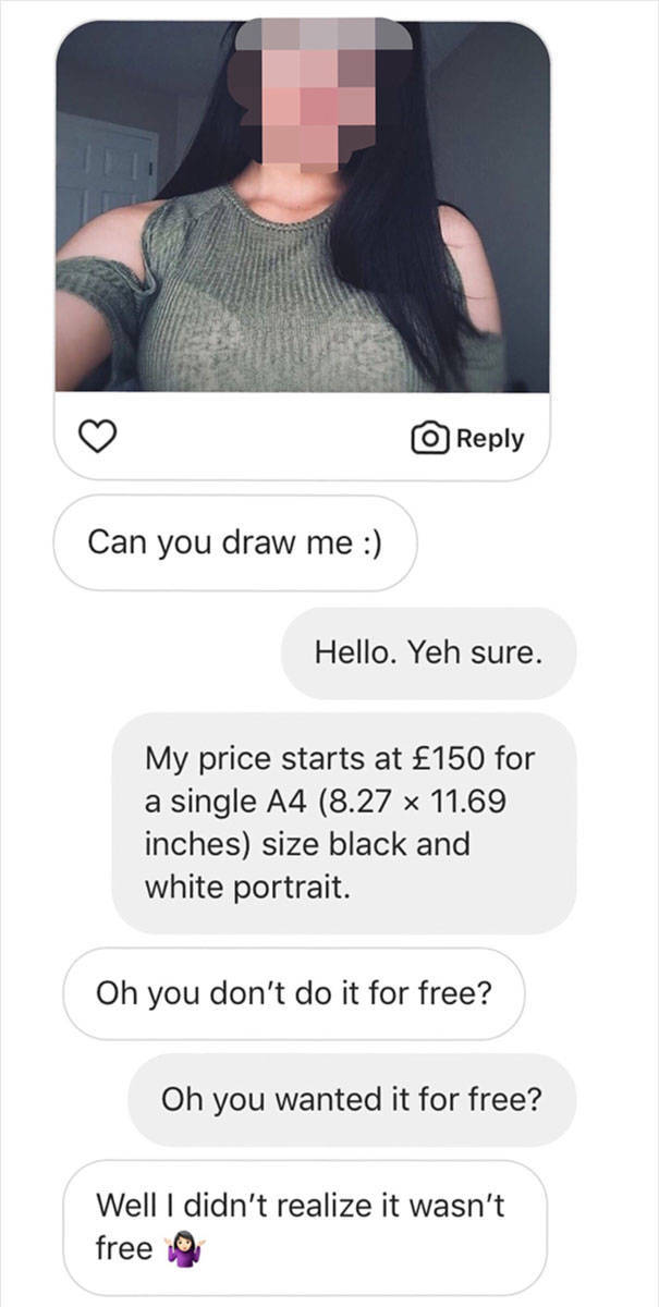 What Happens If You Ask To Draw You For Free (23 pics)