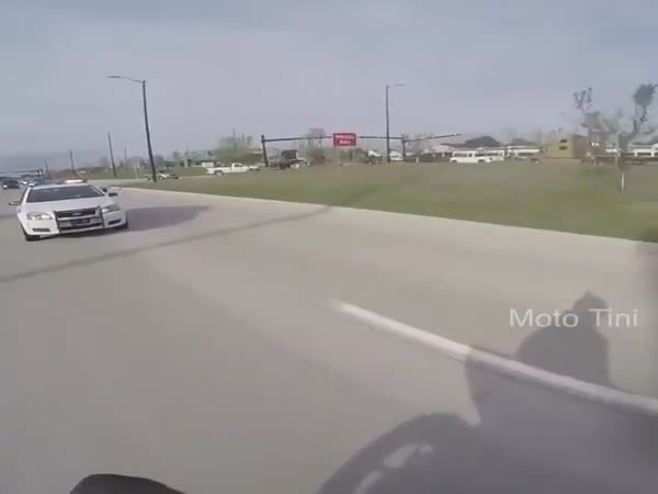 Motorcyclist Crashes In Police Chase