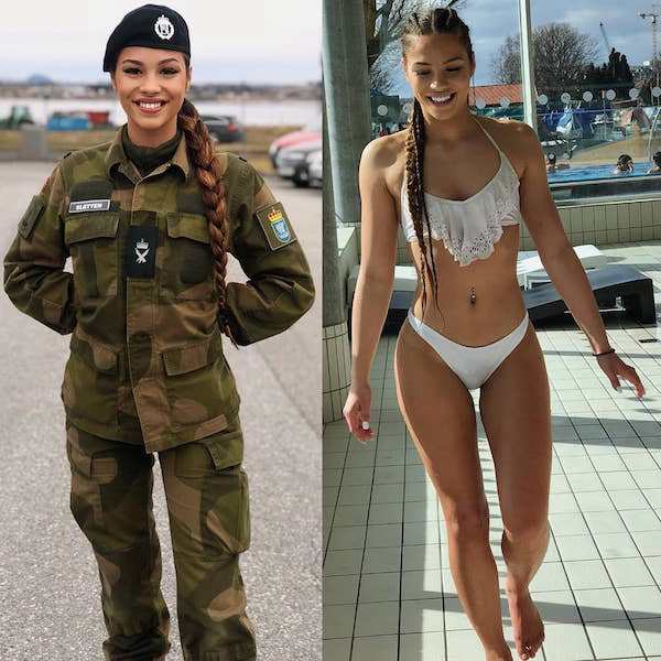Girls In And Out Of Uniform (30 pics)