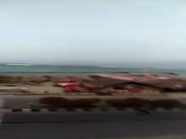 Outbreak Of Tsunami In Indonesia