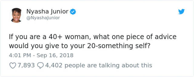 If Middle-Aged Women Could Say One Thing To Their 20-Year-Old Selves (40 pics)