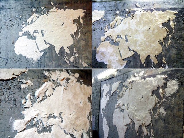 DIY World Map In A Garage (15 pics)