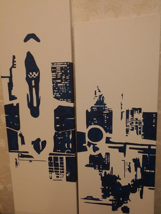 "Airplane" Painting That Glows In The Dark (6 pics)