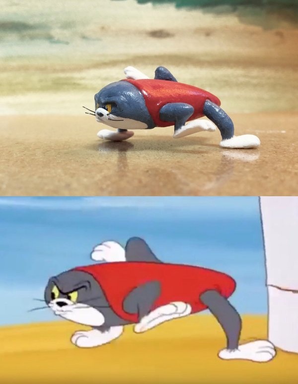 Tom’s Fails From Tom & Jerry Recreated By An Artist (10 pics)