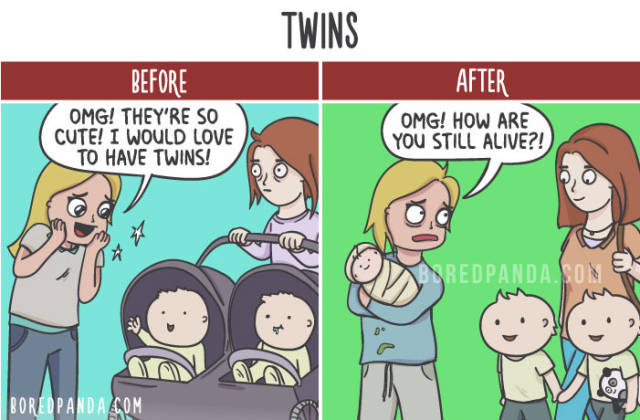 Before And After Your Kids Are Born (20 pics)