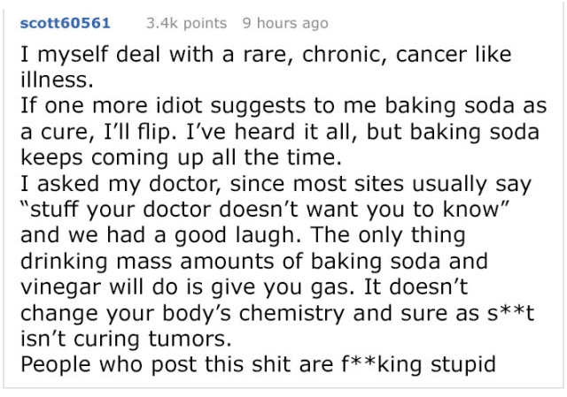 Alternative Medicine Advocate Tells This Internet User How To Cure Their Tumor, Gets Shut Down With Facts (9 pics)