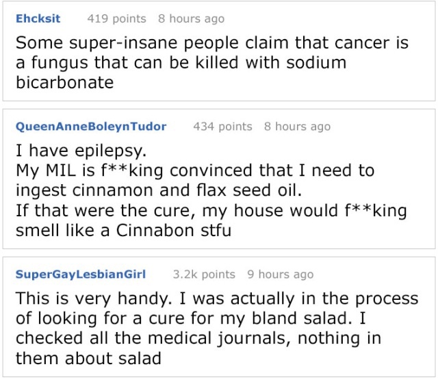 Alternative Medicine Advocate Tells This Internet User How To Cure Their Tumor, Gets Shut Down With Facts (9 pics)