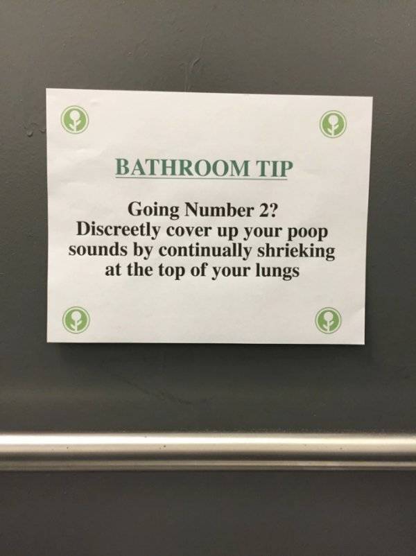 Bathroom Etiquette (22 pics)