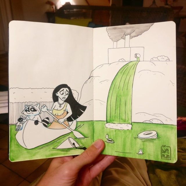 What Would Happen If Disney Characters & Superheroes Faced Ecological Disasters (15 pics)
