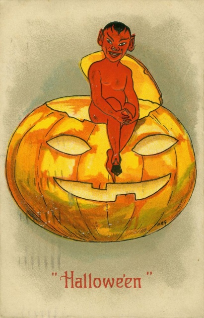 Vintage Halloween Postcards (43 pics)