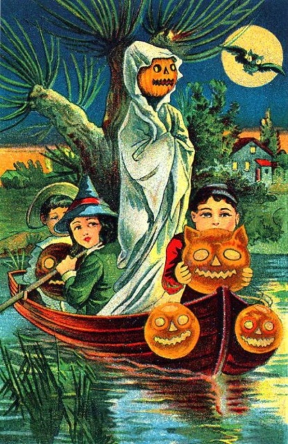 Vintage Halloween Postcards (43 pics)