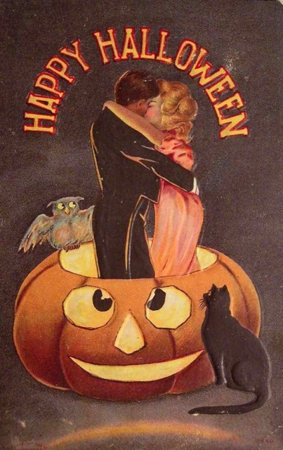 Vintage Halloween Postcards (43 pics)