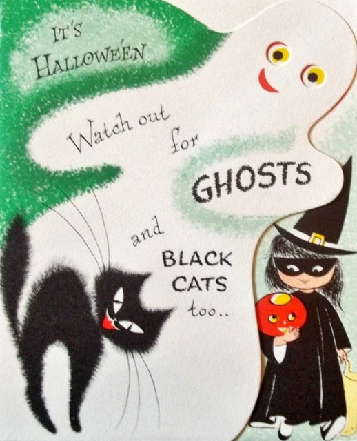 Vintage Halloween Postcards (43 pics)