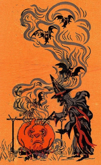 Vintage Halloween Postcards (43 pics)