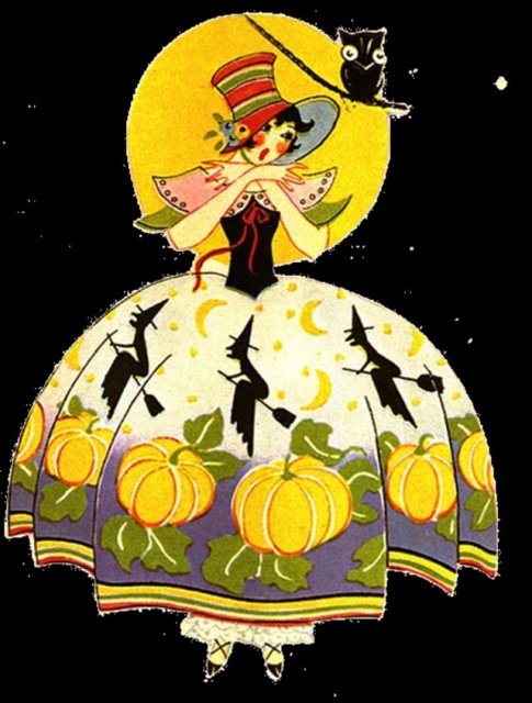 Vintage Halloween Postcards (43 pics)