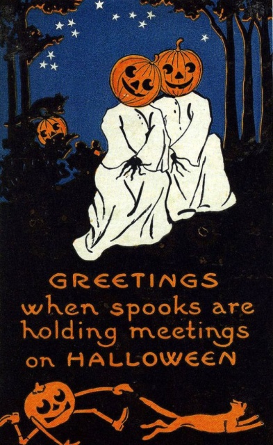 Vintage Halloween Postcards (43 pics)