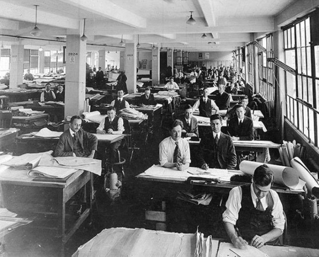 Vintage Photos That Show What Life Was Like Before AutoCAD Was Invented (19 pics)