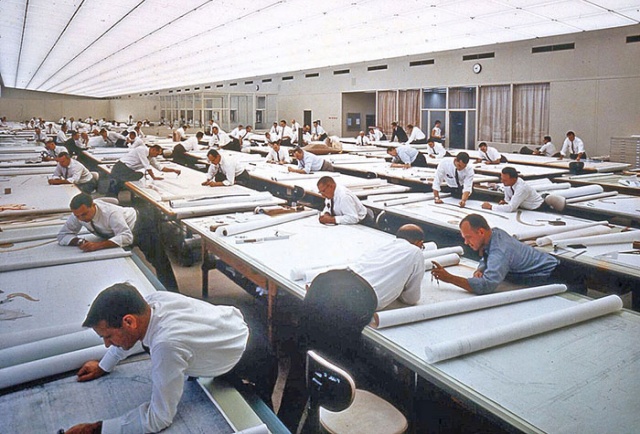 Vintage Photos That Show What Life Was Like Before AutoCAD Was Invented (19 pics)