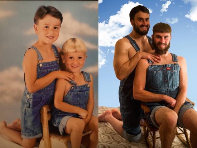 Childhood Photo Recreations (23 pics)