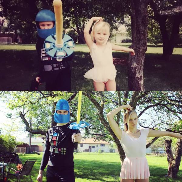 Childhood Photo Recreations (23 pics)