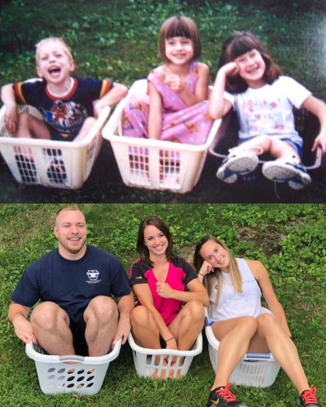 Childhood Photo Recreations (23 pics)