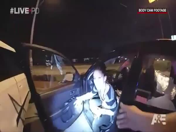 Handcuffed Woman Steals Police Car In Bodycam Footage