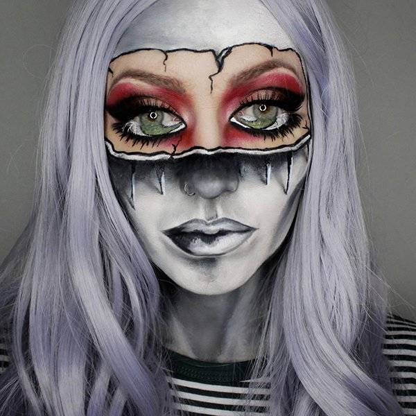 Very Scary Halloween Makeup (40 pics)