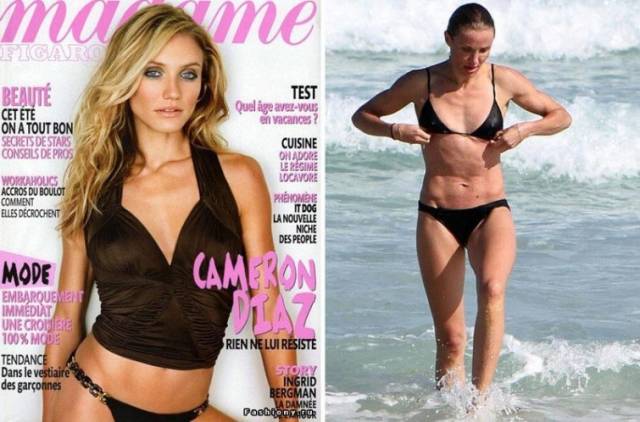 Celebrities In Real Life Vs Magazine Covers (22 pics)