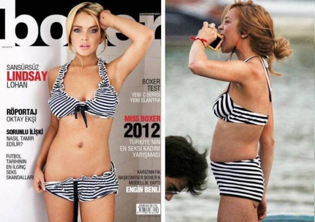 Celebrities In Real Life Vs Magazine Covers (22 pics) Celebrities In Real Life Vs Magazine Covers (22 pics)
